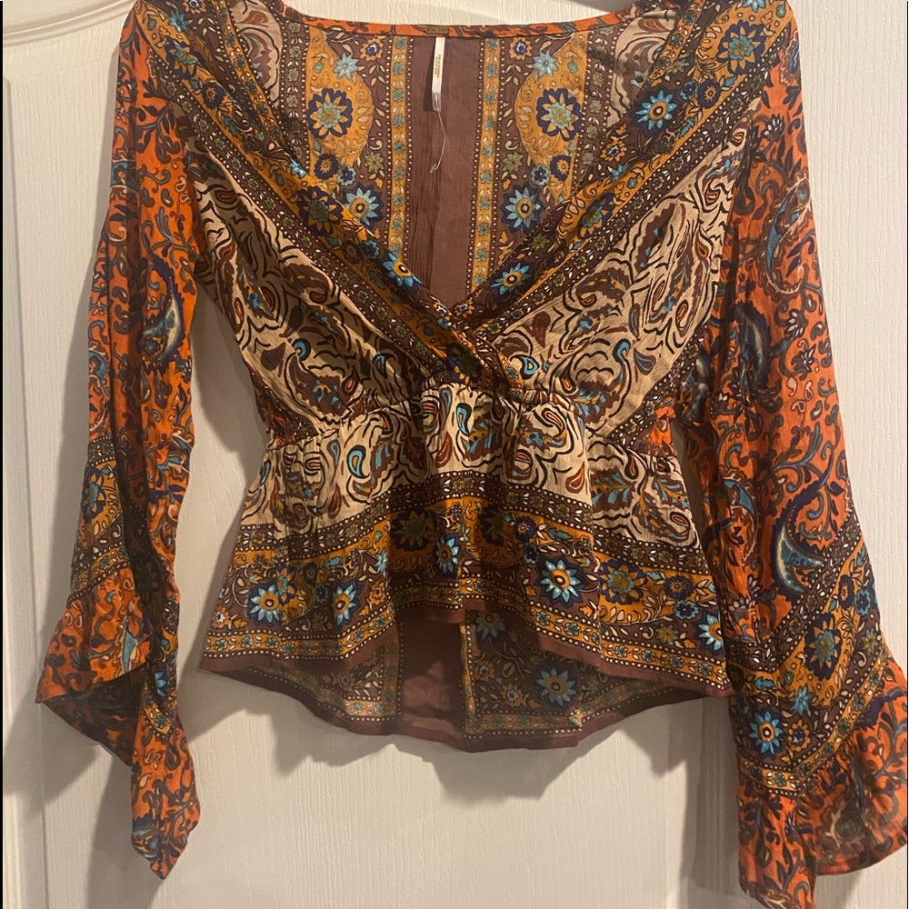 Free People - brand new top  size x-small brown